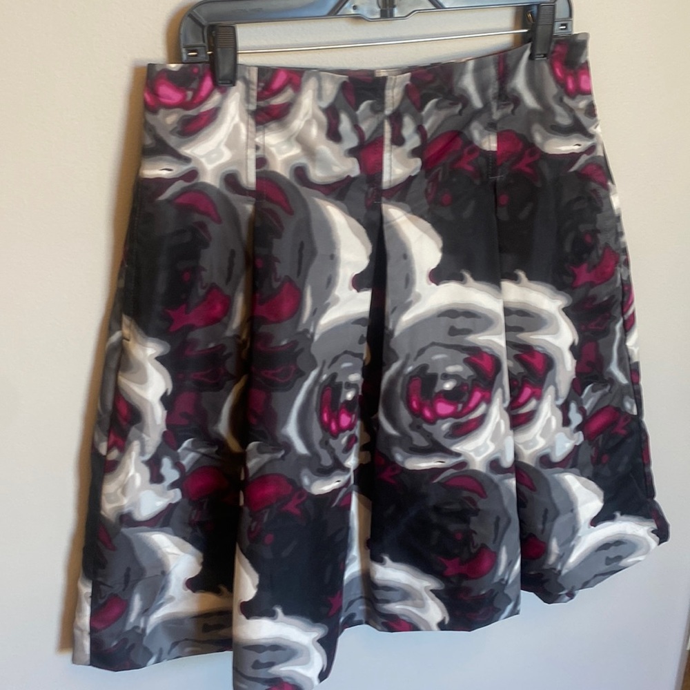 Express floral graphic print skirt